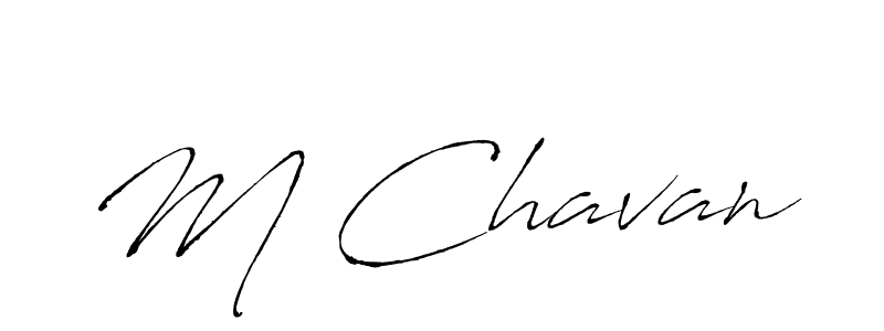 How to make M Chavan name signature. Use Antro_Vectra style for creating short signs online. This is the latest handwritten sign. M Chavan signature style 6 images and pictures png