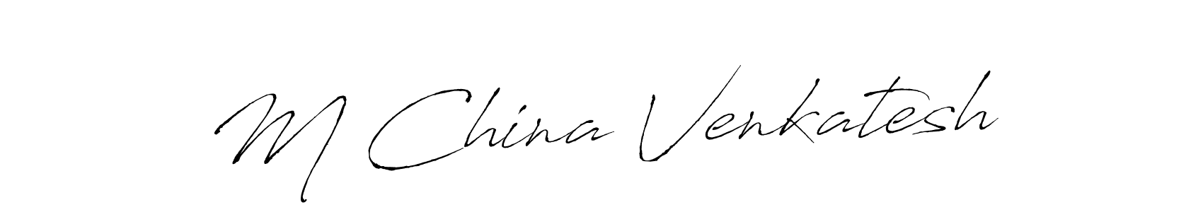 Make a beautiful signature design for name M China Venkatesh. Use this online signature maker to create a handwritten signature for free. M China Venkatesh signature style 6 images and pictures png