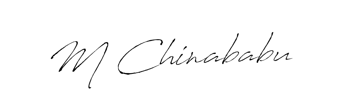 How to make M Chinababu name signature. Use Antro_Vectra style for creating short signs online. This is the latest handwritten sign. M Chinababu signature style 6 images and pictures png