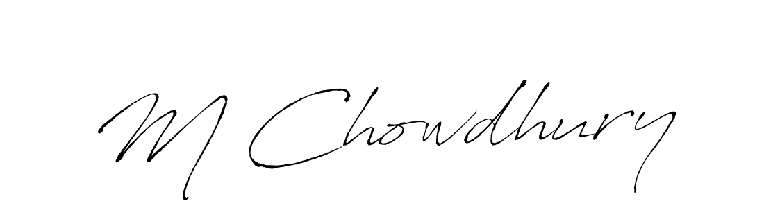 if you are searching for the best signature style for your name M Chowdhury. so please give up your signature search. here we have designed multiple signature styles  using Antro_Vectra. M Chowdhury signature style 6 images and pictures png
