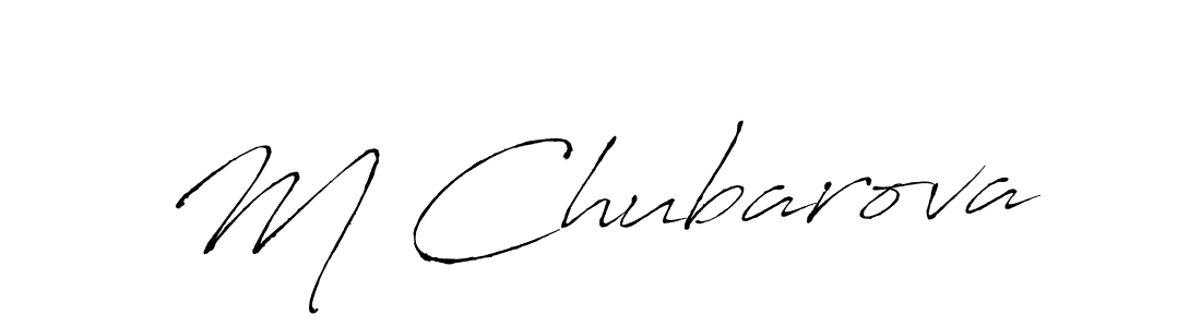 How to make M Chubarova signature? Antro_Vectra is a professional autograph style. Create handwritten signature for M Chubarova name. M Chubarova signature style 6 images and pictures png