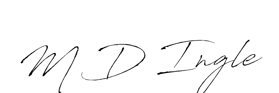 How to Draw M D Ingle signature style? Antro_Vectra is a latest design signature styles for name M D Ingle. M D Ingle signature style 6 images and pictures png