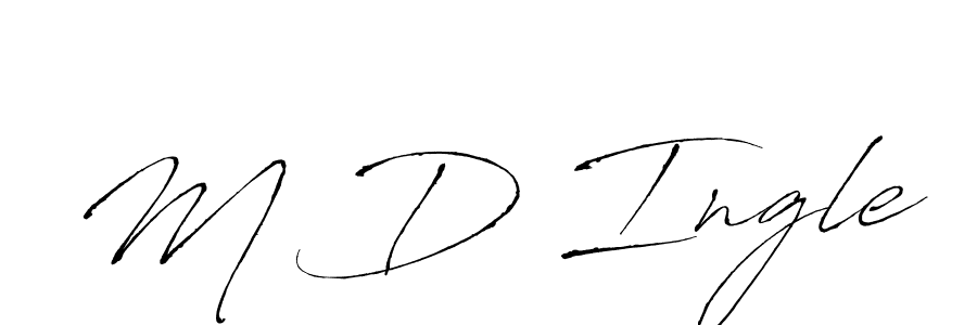 How to Draw M D Ingle signature style? Antro_Vectra is a latest design signature styles for name M D Ingle. M D Ingle signature style 6 images and pictures png