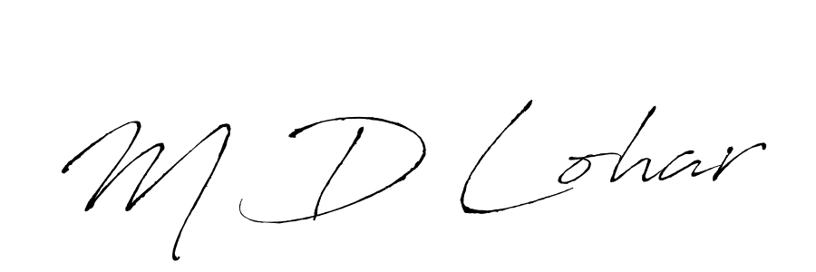 Also we have M D Lohar name is the best signature style. Create professional handwritten signature collection using Antro_Vectra autograph style. M D Lohar signature style 6 images and pictures png