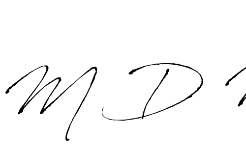 The best way (Antro_Vectra) to make a short signature is to pick only two or three words in your name. The name M D M include a total of six letters. For converting this name. M D M signature style 6 images and pictures png