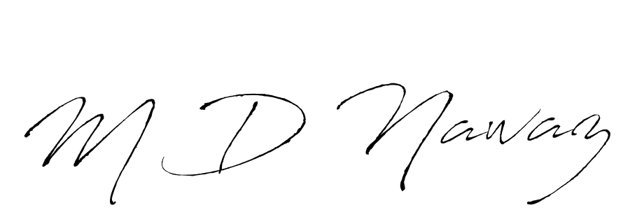 How to make M D Nawaz signature? Antro_Vectra is a professional autograph style. Create handwritten signature for M D Nawaz name. M D Nawaz signature style 6 images and pictures png