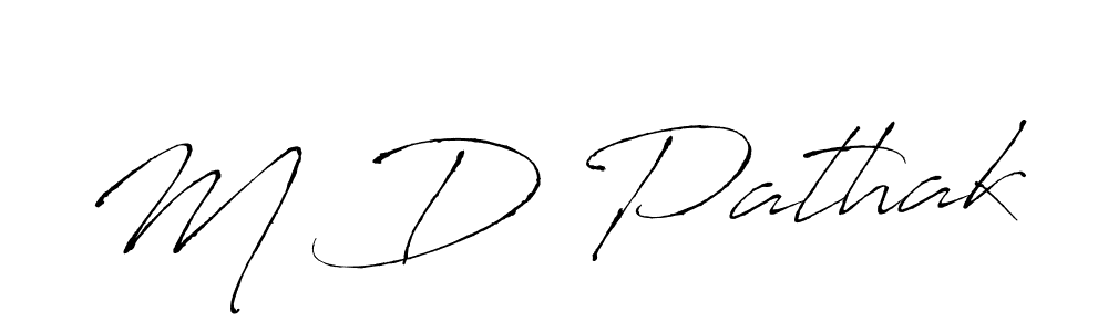 Also You can easily find your signature by using the search form. We will create M D Pathak name handwritten signature images for you free of cost using Antro_Vectra sign style. M D Pathak signature style 6 images and pictures png