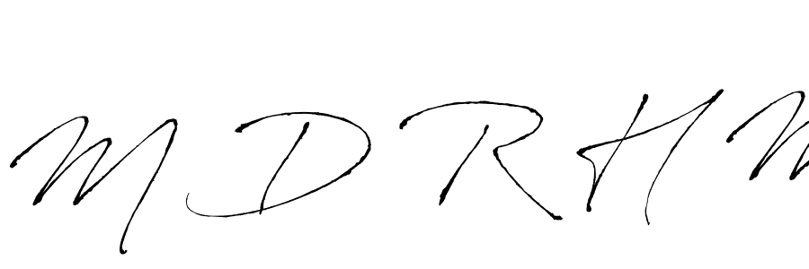 How to make M D R H M signature? Antro_Vectra is a professional autograph style. Create handwritten signature for M D R H M name. M D R H M signature style 6 images and pictures png