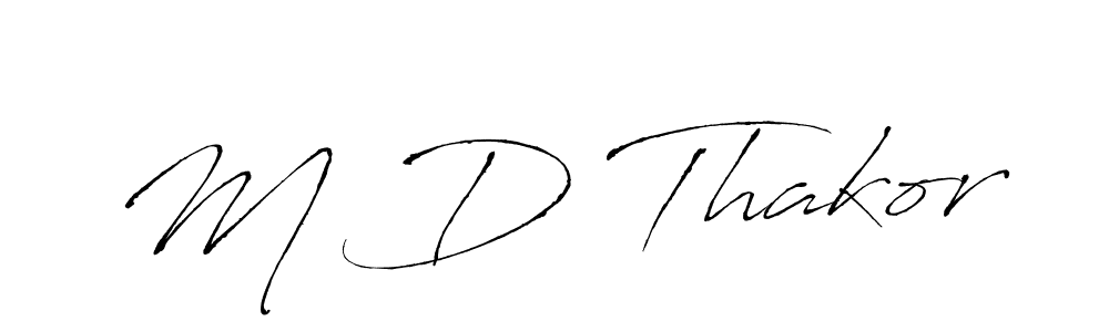 Make a beautiful signature design for name M D Thakor. Use this online signature maker to create a handwritten signature for free. M D Thakor signature style 6 images and pictures png