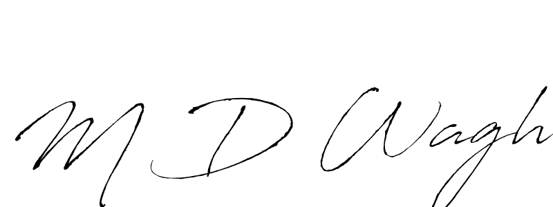 Also You can easily find your signature by using the search form. We will create M D Wagh name handwritten signature images for you free of cost using Antro_Vectra sign style. M D Wagh signature style 6 images and pictures png