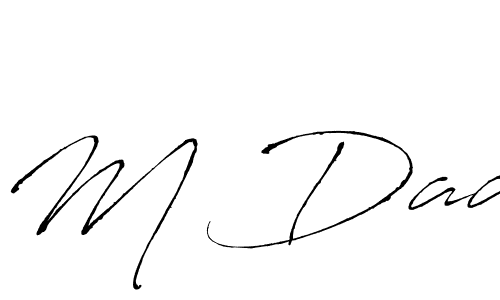 Create a beautiful signature design for name M Daa. With this signature (Antro_Vectra) fonts, you can make a handwritten signature for free. M Daa signature style 6 images and pictures png