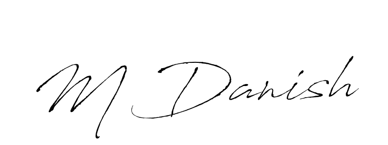 How to make M Danish signature? Antro_Vectra is a professional autograph style. Create handwritten signature for M Danish name. M Danish signature style 6 images and pictures png