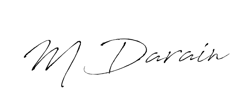 Design your own signature with our free online signature maker. With this signature software, you can create a handwritten (Antro_Vectra) signature for name M Darain. M Darain signature style 6 images and pictures png