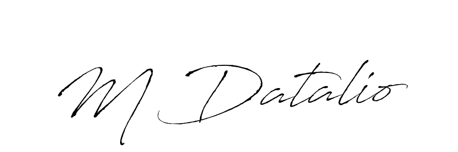 The best way (Antro_Vectra) to make a short signature is to pick only two or three words in your name. The name M Datalio include a total of six letters. For converting this name. M Datalio signature style 6 images and pictures png