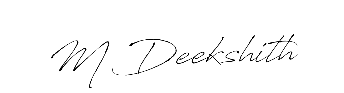 See photos of M Deekshith official signature by Spectra . Check more albums & portfolios. Read reviews & check more about Antro_Vectra font. M Deekshith signature style 6 images and pictures png