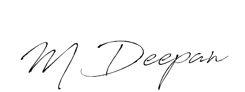 You can use this online signature creator to create a handwritten signature for the name M Deepan. This is the best online autograph maker. M Deepan signature style 6 images and pictures png