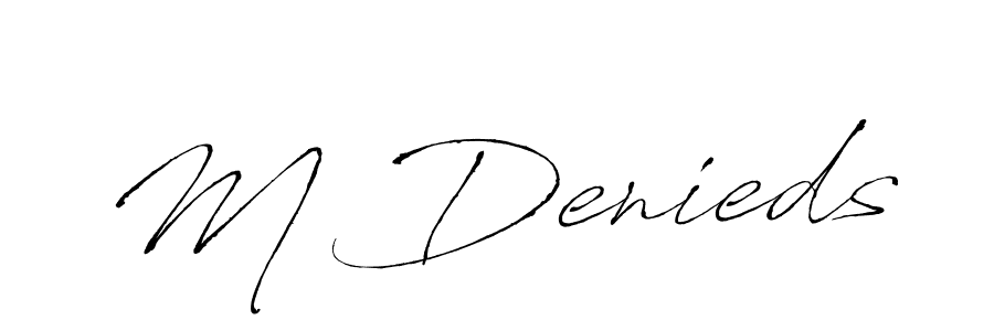 How to Draw M Denieds signature style? Antro_Vectra is a latest design signature styles for name M Denieds. M Denieds signature style 6 images and pictures png