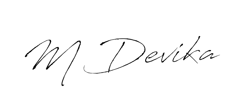 Also You can easily find your signature by using the search form. We will create M Devika name handwritten signature images for you free of cost using Antro_Vectra sign style. M Devika signature style 6 images and pictures png