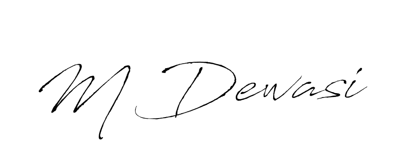 Also You can easily find your signature by using the search form. We will create M Dewasi name handwritten signature images for you free of cost using Antro_Vectra sign style. M Dewasi signature style 6 images and pictures png