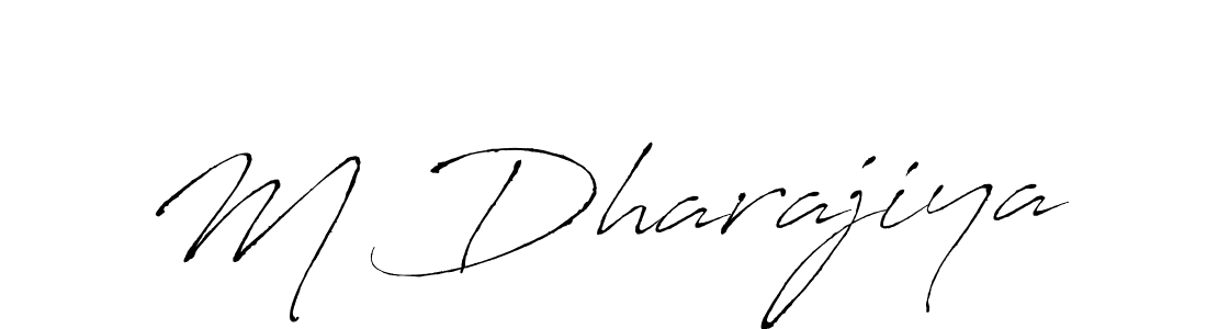 Also You can easily find your signature by using the search form. We will create M Dharajiya name handwritten signature images for you free of cost using Antro_Vectra sign style. M Dharajiya signature style 6 images and pictures png