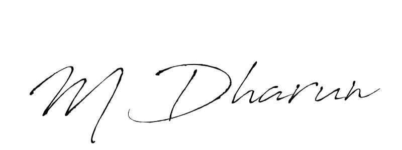 It looks lik you need a new signature style for name M Dharun. Design unique handwritten (Antro_Vectra) signature with our free signature maker in just a few clicks. M Dharun signature style 6 images and pictures png