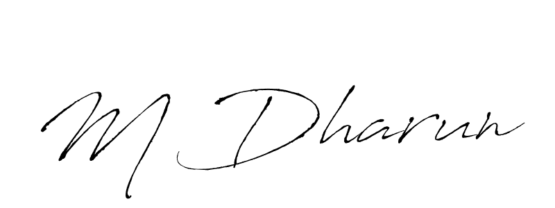 Make a beautiful signature design for name M Dharun. Use this online signature maker to create a handwritten signature for free. M Dharun signature style 6 images and pictures png