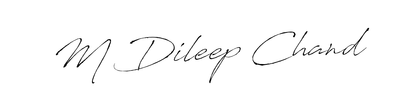 You can use this online signature creator to create a handwritten signature for the name M Dileep Chand. This is the best online autograph maker. M Dileep Chand signature style 6 images and pictures png