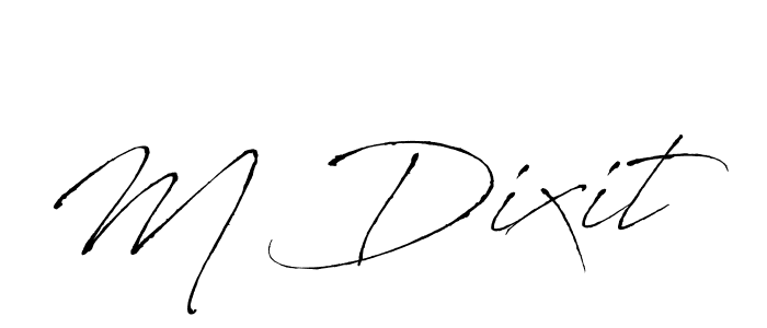 How to make M Dixit name signature. Use Antro_Vectra style for creating short signs online. This is the latest handwritten sign. M Dixit signature style 6 images and pictures png