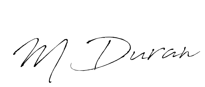Use a signature maker to create a handwritten signature online. With this signature software, you can design (Antro_Vectra) your own signature for name M Duran. M Duran signature style 6 images and pictures png