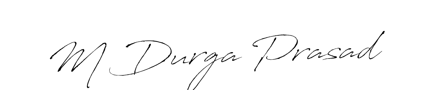 How to make M Durga Prasad signature? Antro_Vectra is a professional autograph style. Create handwritten signature for M Durga Prasad name. M Durga Prasad signature style 6 images and pictures png