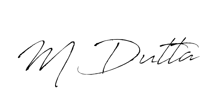 How to Draw M Dutta signature style? Antro_Vectra is a latest design signature styles for name M Dutta. M Dutta signature style 6 images and pictures png