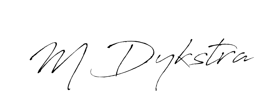 Create a beautiful signature design for name M Dykstra. With this signature (Antro_Vectra) fonts, you can make a handwritten signature for free. M Dykstra signature style 6 images and pictures png