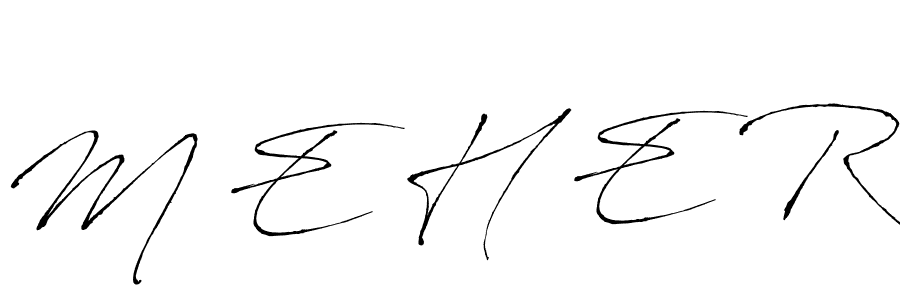 You should practise on your own different ways (Antro_Vectra) to write your name (M E H E R) in signature. don't let someone else do it for you. M E H E R signature style 6 images and pictures png