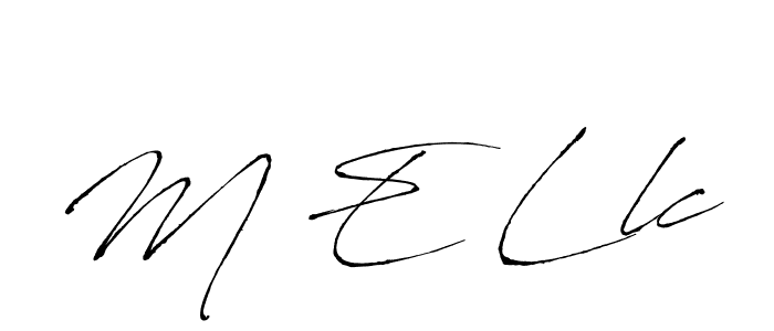 Create a beautiful signature design for name M E Llc. With this signature (Antro_Vectra) fonts, you can make a handwritten signature for free. M E Llc signature style 6 images and pictures png