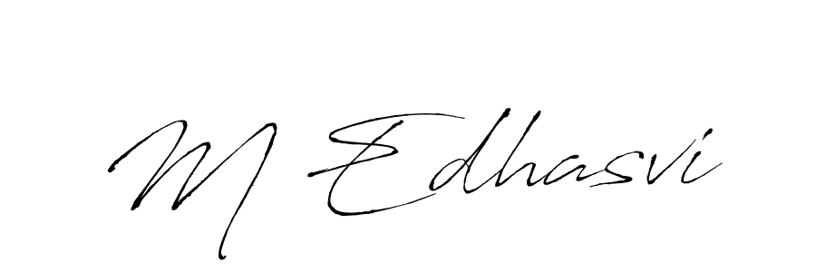 You should practise on your own different ways (Antro_Vectra) to write your name (M Edhasvi) in signature. don't let someone else do it for you. M Edhasvi signature style 6 images and pictures png