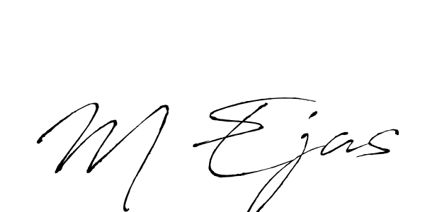 Create a beautiful signature design for name M Ejas. With this signature (Antro_Vectra) fonts, you can make a handwritten signature for free. M Ejas signature style 6 images and pictures png