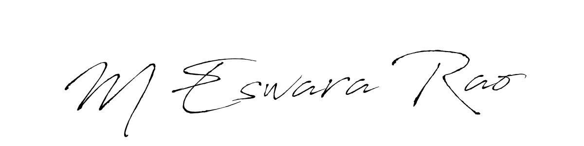 You should practise on your own different ways (Antro_Vectra) to write your name (M Eswara Rao) in signature. don't let someone else do it for you. M Eswara Rao signature style 6 images and pictures png