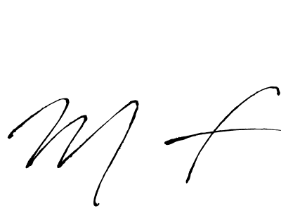 Antro_Vectra is a professional signature style that is perfect for those who want to add a touch of class to their signature. It is also a great choice for those who want to make their signature more unique. Get M F  name to fancy signature for free. M F  signature style 6 images and pictures png