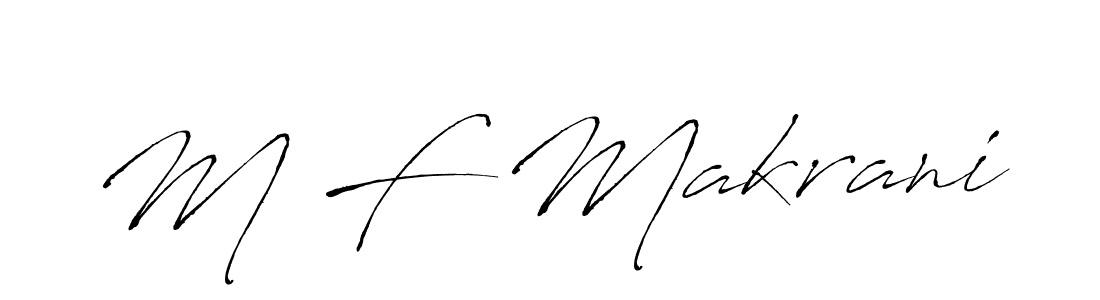 Make a beautiful signature design for name M F Makrani. Use this online signature maker to create a handwritten signature for free. M F Makrani signature style 6 images and pictures png