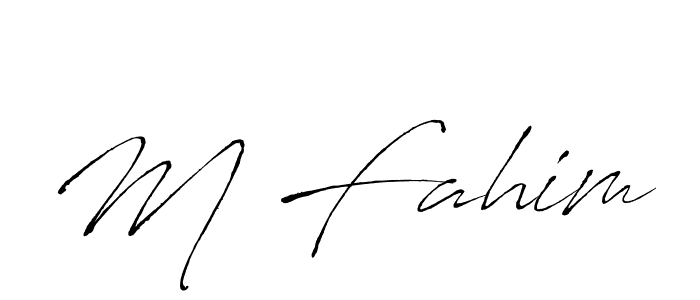 How to make M Fahim signature? Antro_Vectra is a professional autograph style. Create handwritten signature for M Fahim name. M Fahim signature style 6 images and pictures png