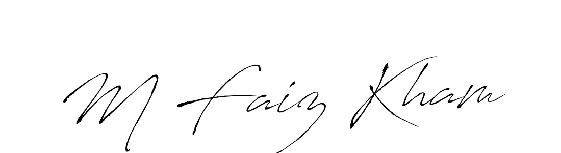 Also You can easily find your signature by using the search form. We will create M Faiz Kham name handwritten signature images for you free of cost using Antro_Vectra sign style. M Faiz Kham signature style 6 images and pictures png