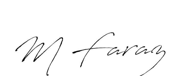 How to make M Faraz signature? Antro_Vectra is a professional autograph style. Create handwritten signature for M Faraz name. M Faraz signature style 6 images and pictures png