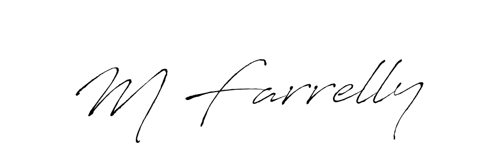 Similarly Antro_Vectra is the best handwritten signature design. Signature creator online .You can use it as an online autograph creator for name M Farrelly. M Farrelly signature style 6 images and pictures png