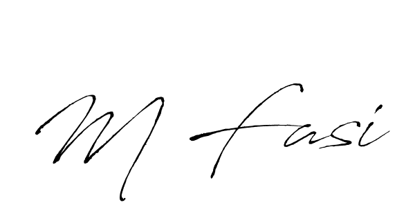 Design your own signature with our free online signature maker. With this signature software, you can create a handwritten (Antro_Vectra) signature for name M Fasi. M Fasi signature style 6 images and pictures png