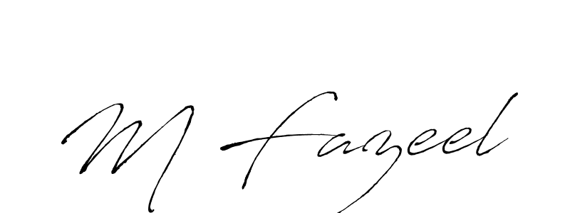 if you are searching for the best signature style for your name M Fazeel. so please give up your signature search. here we have designed multiple signature styles  using Antro_Vectra. M Fazeel signature style 6 images and pictures png