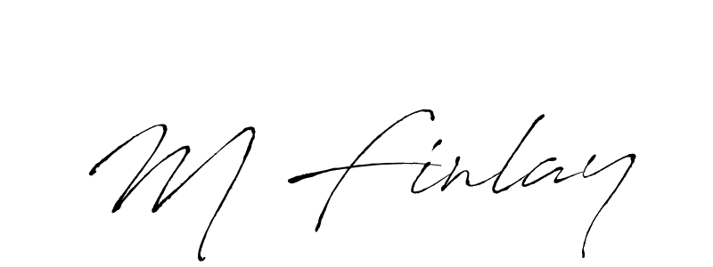 This is the best signature style for the M Finlay name. Also you like these signature font (Antro_Vectra). Mix name signature. M Finlay signature style 6 images and pictures png