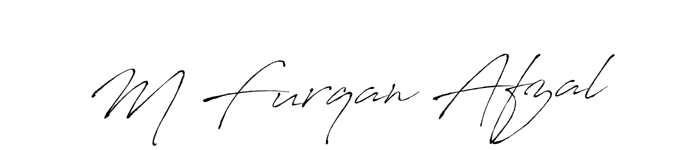 How to make M Furqan Afzal name signature. Use Antro_Vectra style for creating short signs online. This is the latest handwritten sign. M Furqan Afzal signature style 6 images and pictures png