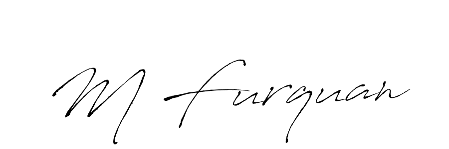 The best way (Antro_Vectra) to make a short signature is to pick only two or three words in your name. The name M Furquan include a total of six letters. For converting this name. M Furquan signature style 6 images and pictures png