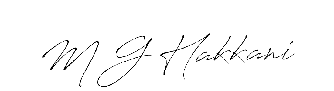 Design your own signature with our free online signature maker. With this signature software, you can create a handwritten (Antro_Vectra) signature for name M G Hakkani. M G Hakkani signature style 6 images and pictures png
