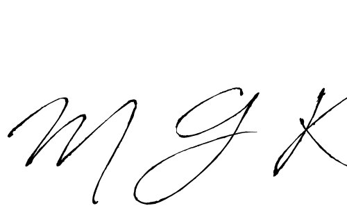 It looks lik you need a new signature style for name M G K. Design unique handwritten (Antro_Vectra) signature with our free signature maker in just a few clicks. M G K signature style 6 images and pictures png